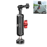 Abrazadera pequeña para retrovisor de motocicleta PULUZ, soporte de varilla con brazo mágico, abrazadera pequeña